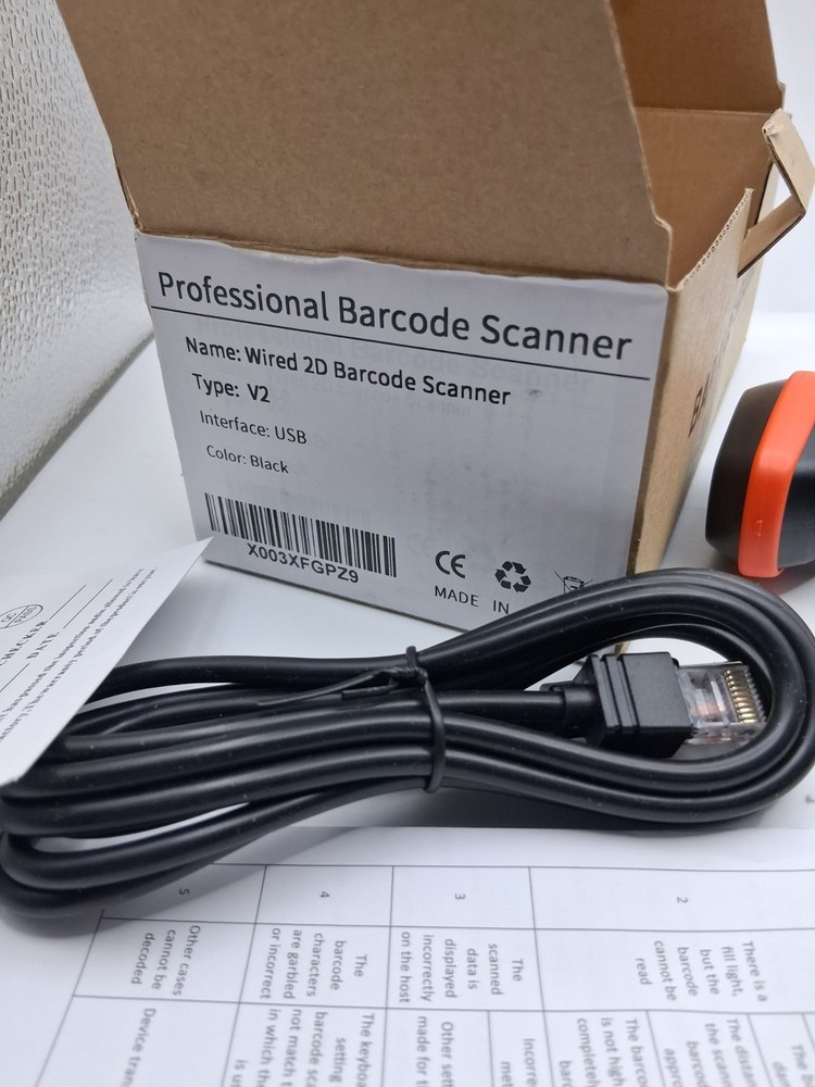 Aecyidk Professional Barcode Scanner Wired 2d V2