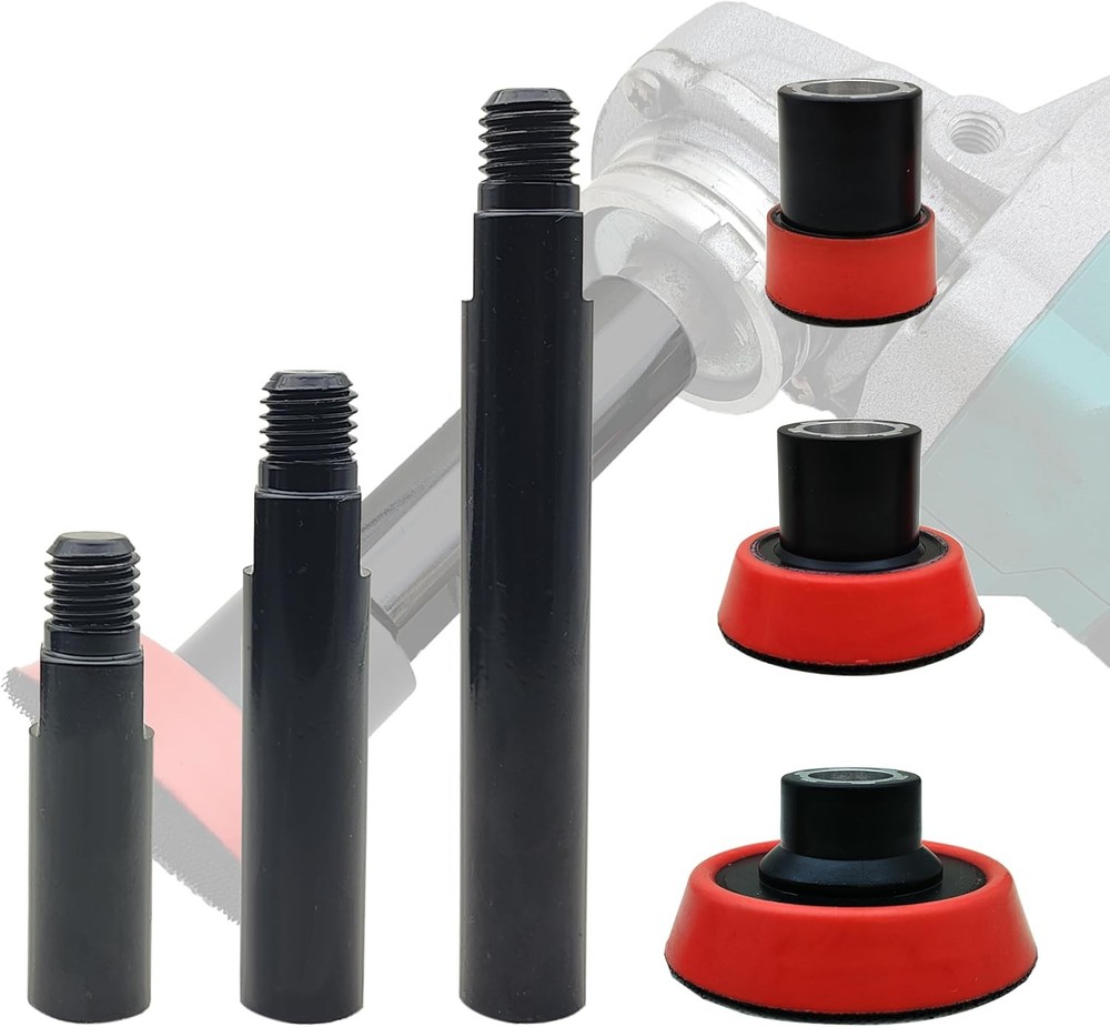 5/8"-11 Thread Angle Grinder Extension Shaft Buffer Backing Plate,Black