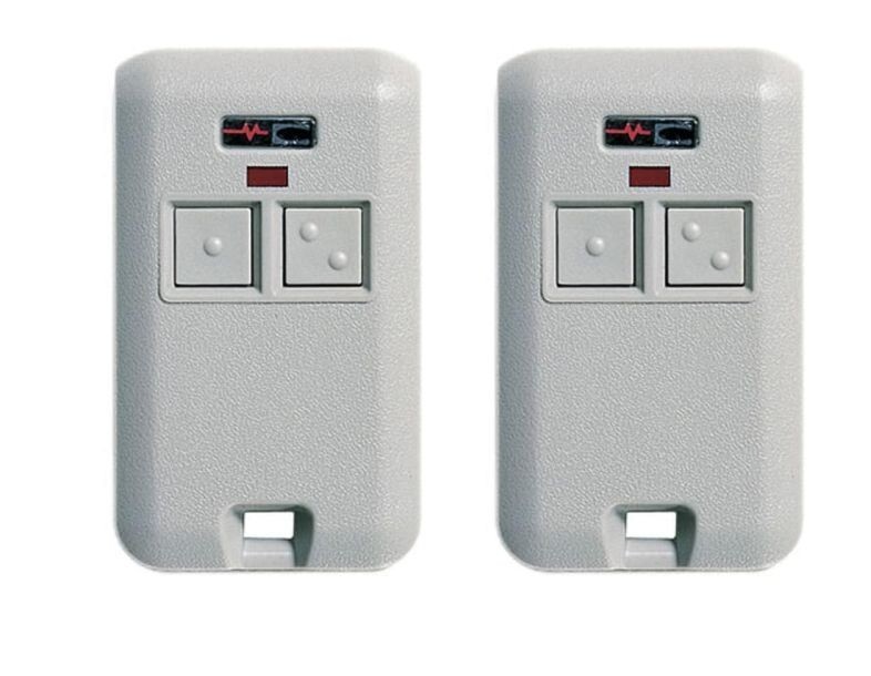 3070 Comp Gate/Garage 2-Button Remote Multicode 300MHz 10 Switch 2-PACK