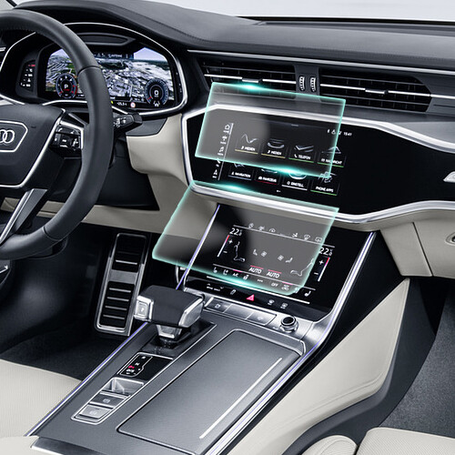 Crystal Clear Screen Protector for 2019 Audi A7 Vehicle Navigation