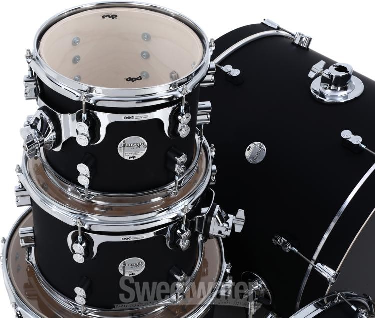 PDP Concept Maple 5-piece Shell Pack - Satin Black