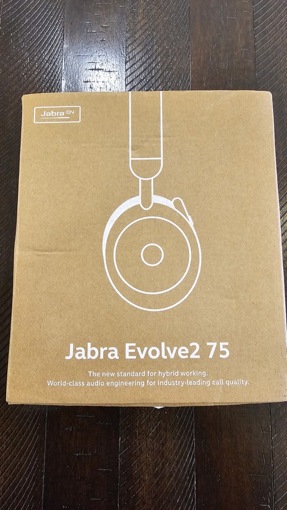 Jabra Evolve2 75 Wireless Headband Double Ear-Cup Headset Black