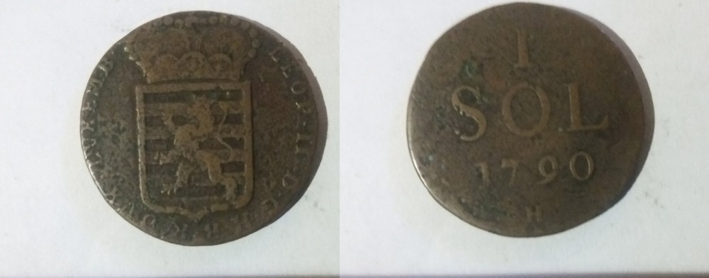 1790 Luxembourg Large 1 Sol