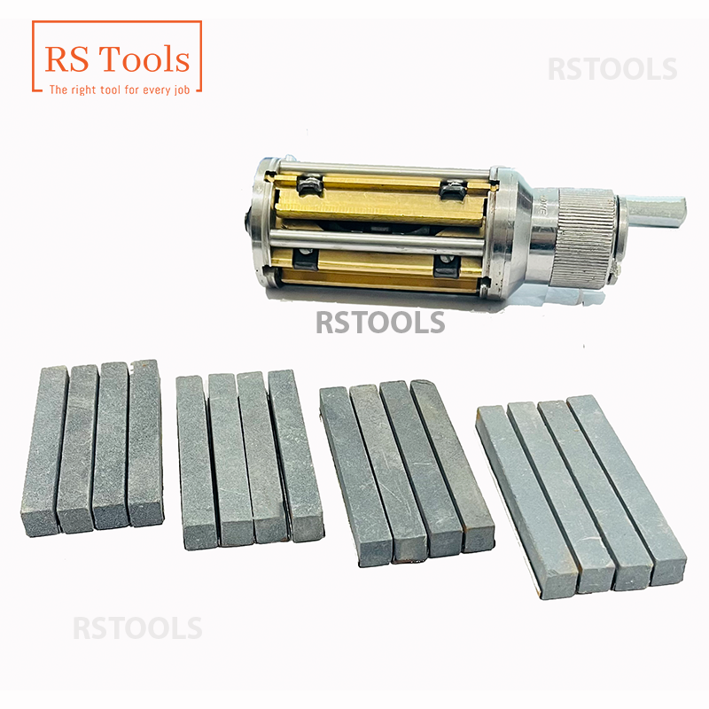 Cylinder Engine Hone Kit 2-1/2" To 5-1/2" Honing Machine + 4 Grit Stones RSTOOLS