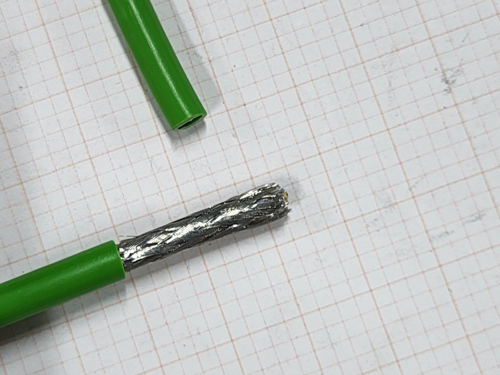 Belden 7961A 22/2P DataTuff CAT5e PROFINET Type B Network Cable PLTC Green /25ft