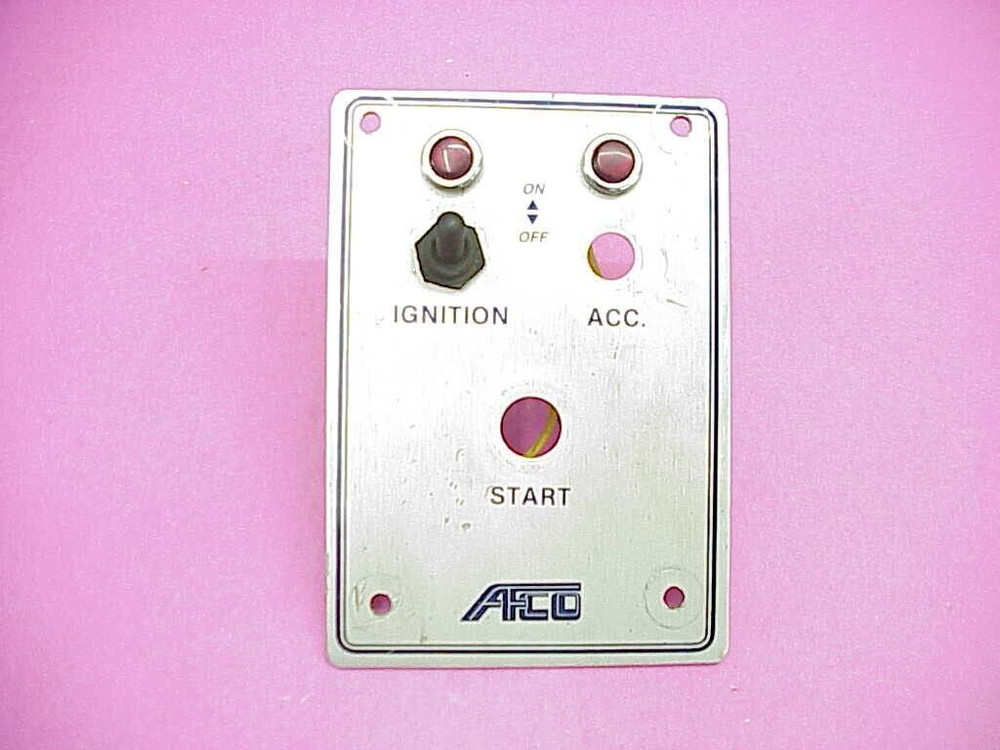 AFCO Ignition Accessory Dash Panel  With 1 Toggle Switch