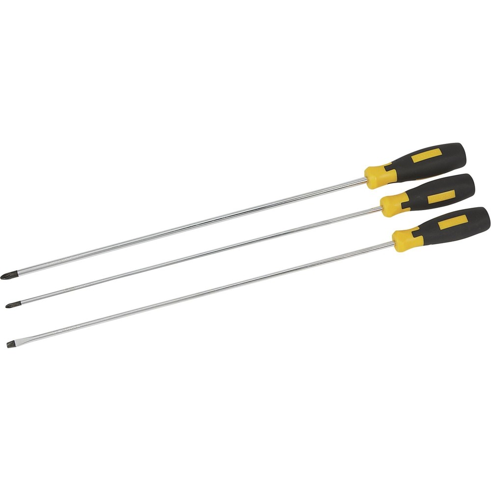 Klutch 3-Pc. Extra-Long Screwdriver Set