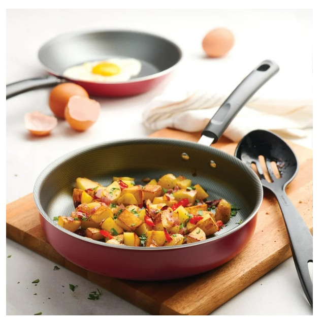 Tramontina Primaware Nonstick Cookware Set 18-Piece, Red