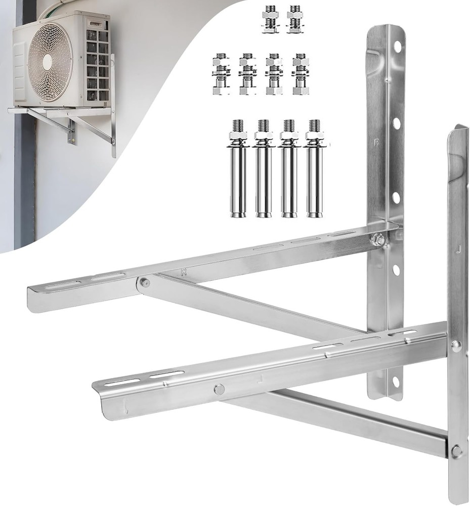 600LBS Steel Mini Split Wall Mount Bracket For Air Conditioner Condensing Units