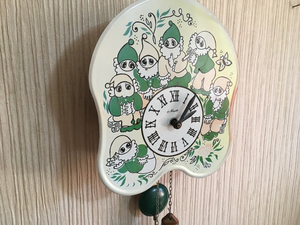 Vintage Clock Soviet Mechanical Clock Working Soviet CLOCK Soviet Wall Clock