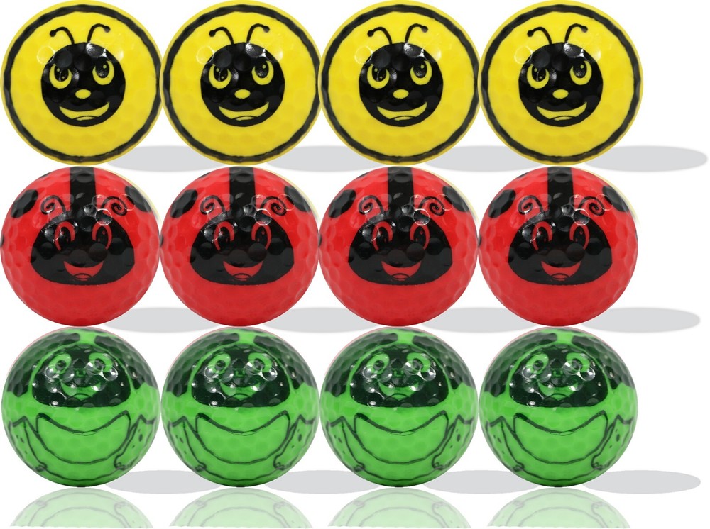 Bee, Lady Bug & Turtle Golf Balls 12 pack - Great Gift Idea!