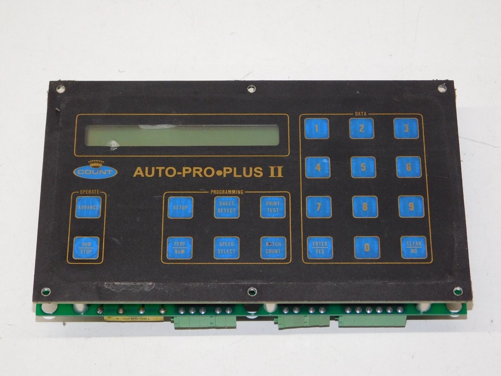 Count Auto Pro Plus II Scoring Perforation Machine Controller Display Keypad