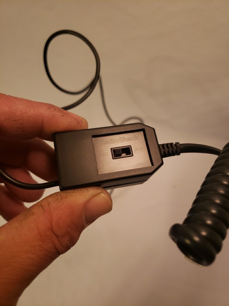 RadioShack 43-1237 Telephone Handset Recording Control