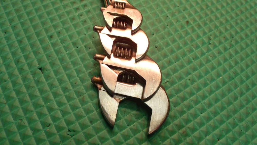 4 PCS. "DIAMALLOY" U.S.A. ADJUSTABLE END WRENCHES