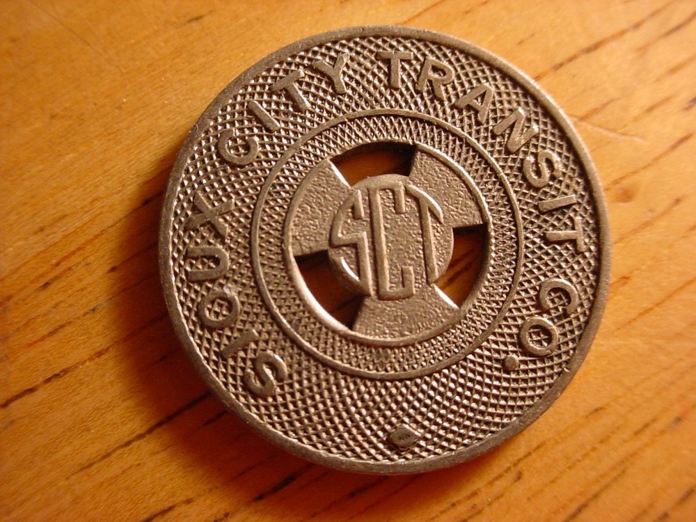 Souix City Transit Token 22mm