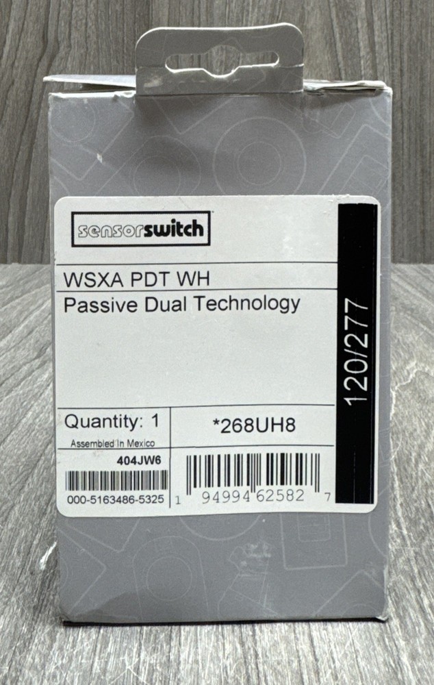 Sensor Switch WSXA-PDT-WH Occupancy Sensor Switch Dual-Tech 268UH8 (NEW SEALED)