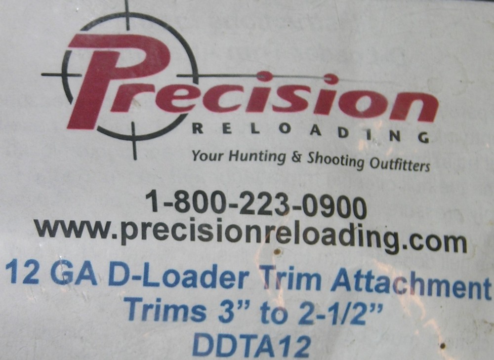 Precision Reloading 12 Gauge D-Loader Trim Attachment DDTA12