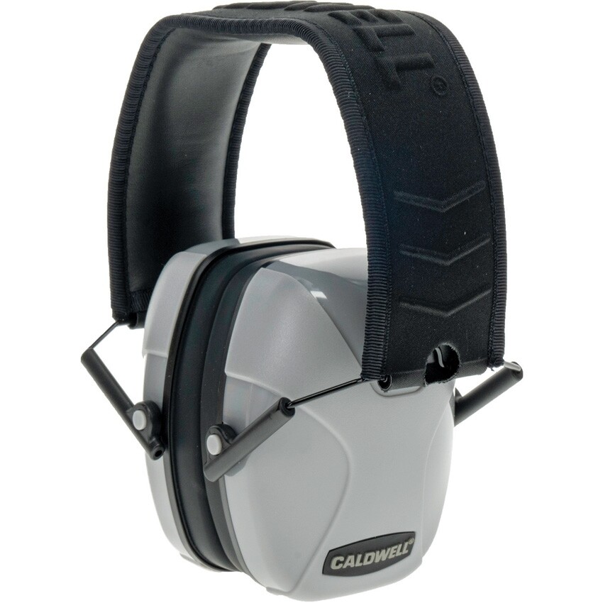 Caldwell Passive Low Pro Earmuff Gray Comfortable Low Profile Compact 24db NRR