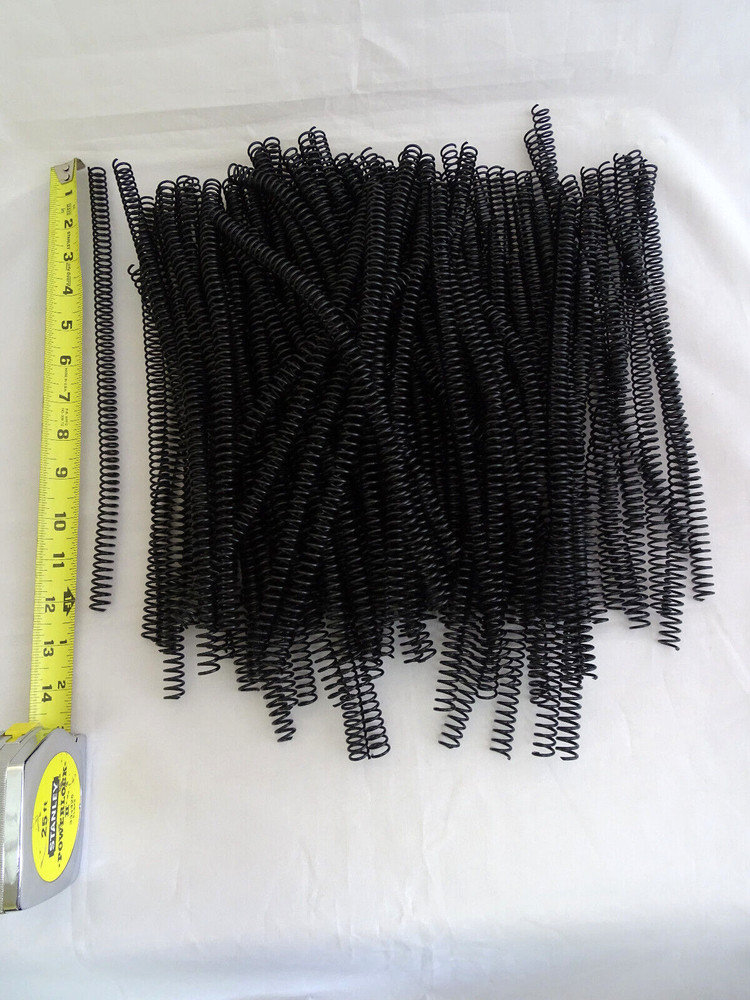 Spiral Binding Coil Diameter 9 mm Black 100 Pieces / New / Open Box