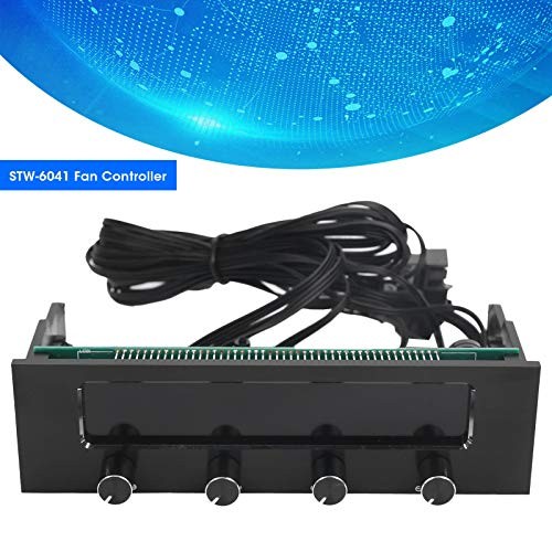 4 Fans Computer Fan Controller, 6041 4 Channel CPU Temperature Sensor PC