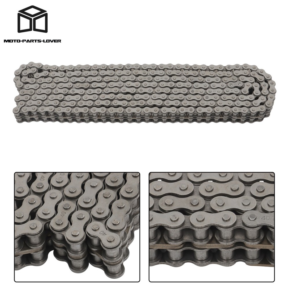 #40-2 Double Strand Roller Chain 10 Feet and 2 Master Link Set