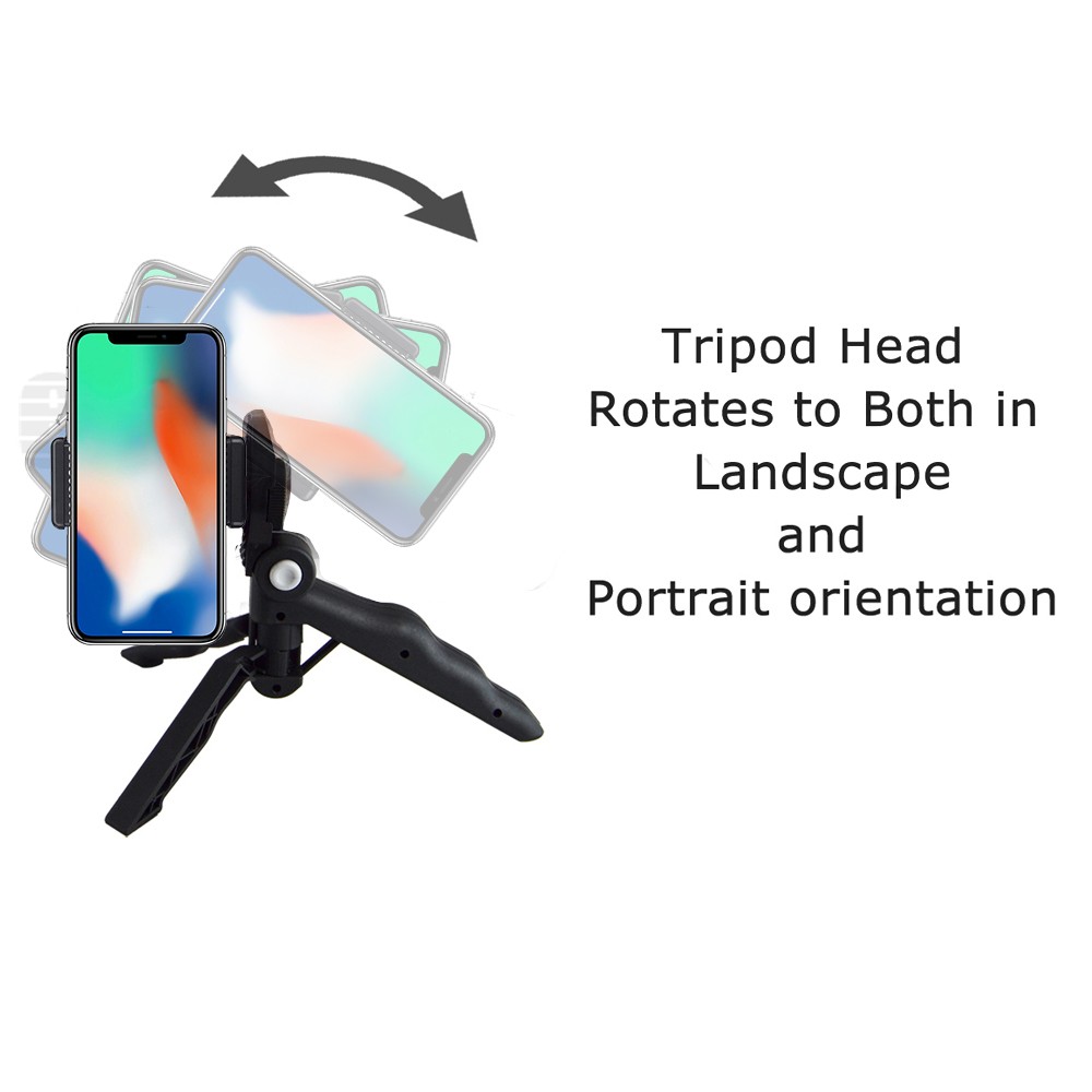 Smartphone Vlogging Kit for iPhone/Android w/ Light+Microphone+Tripod+Holder