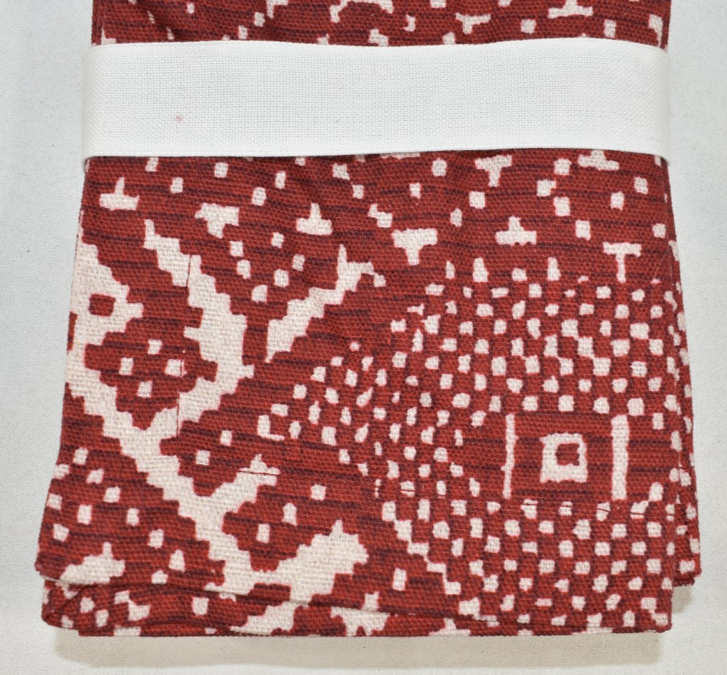 Pottery Barn Fez Set of 4 Cotton Napkins Red 20x20 NEW with Tag