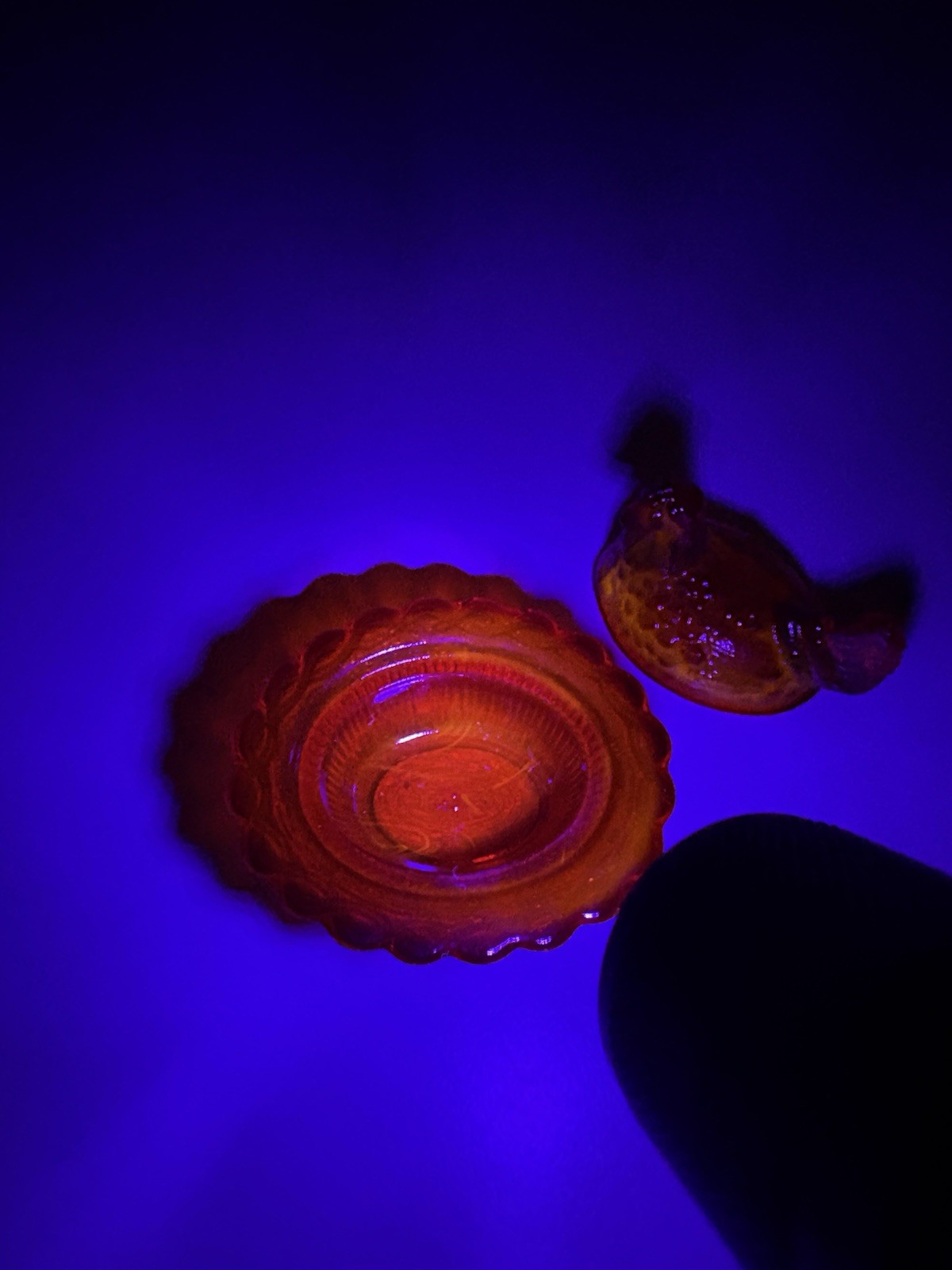 GLOWER New Mosser Glass Mini Hen on Nest in ruby red HON GORGEOUS