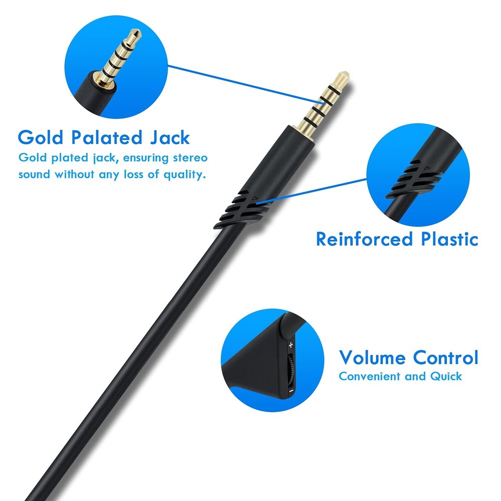 Replacement Headset Cable Volume Control for Astro A10/ A30/ A40 Gaming Headsets