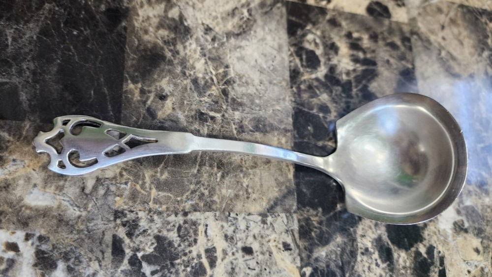 FRANKLIN ANTIQUE c1910 EMERSON PATTERN SILVERPLATED CREAM & SAUCE LADLE 🤍 🤎