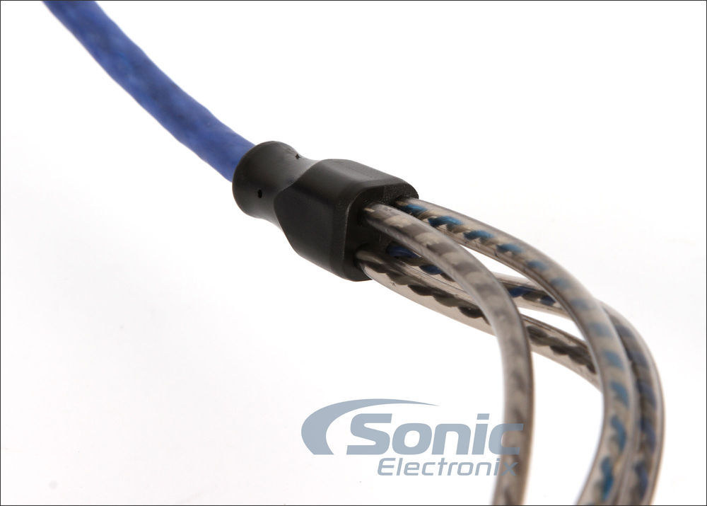 NVX XKIT44 4-Ch 4 Gauge Car Amplifier Install Pure Copper Amp Kit w/ RCA Cable