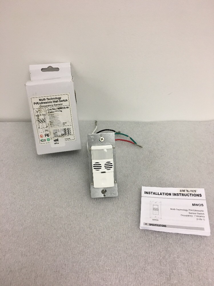 Enerlites MWOS Wall Motion Sensor Sound Ultrasonic PIR Occupancy Switch Module