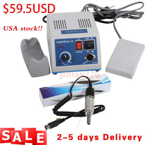 Dental Lab Marathon Electric Micromotor Polishing Unit + 35K rpm Motor Handpiece