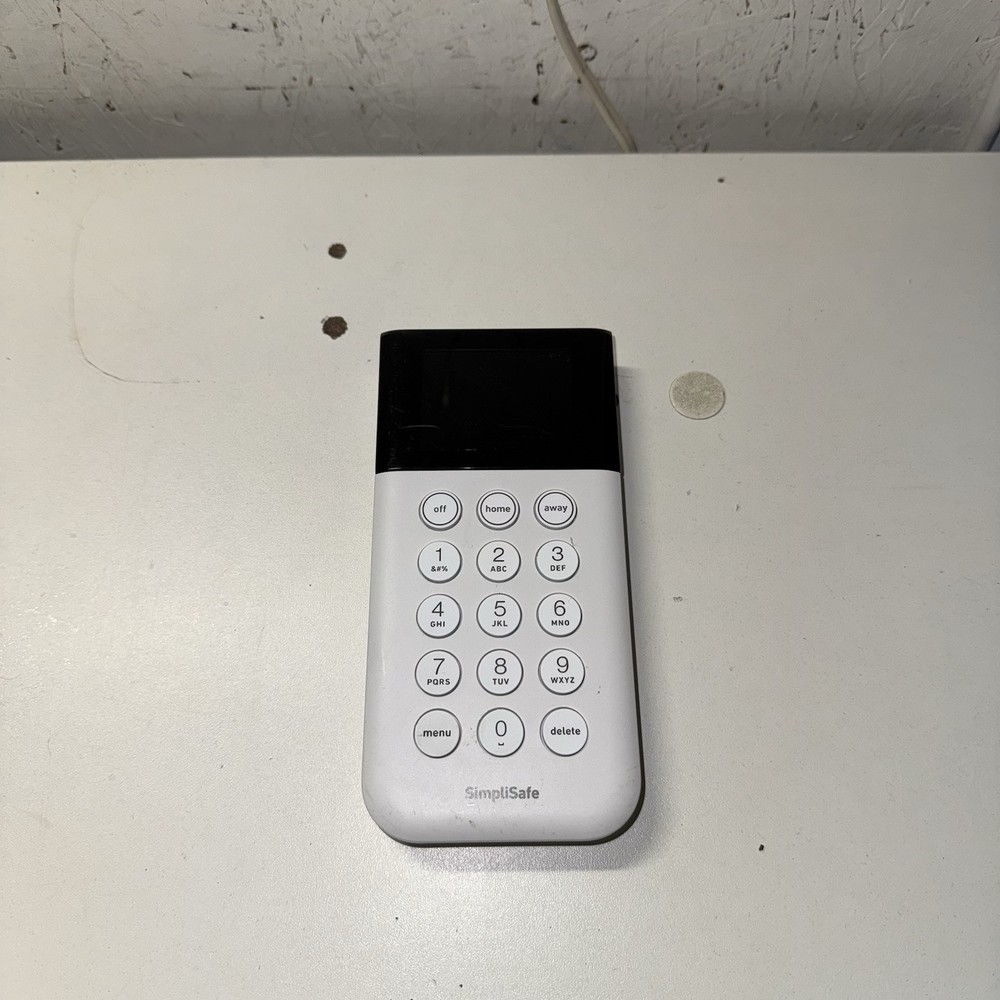 SimpliSafe SSKP3 Keypad White Wireless Touch-to-Wake Smash Safe