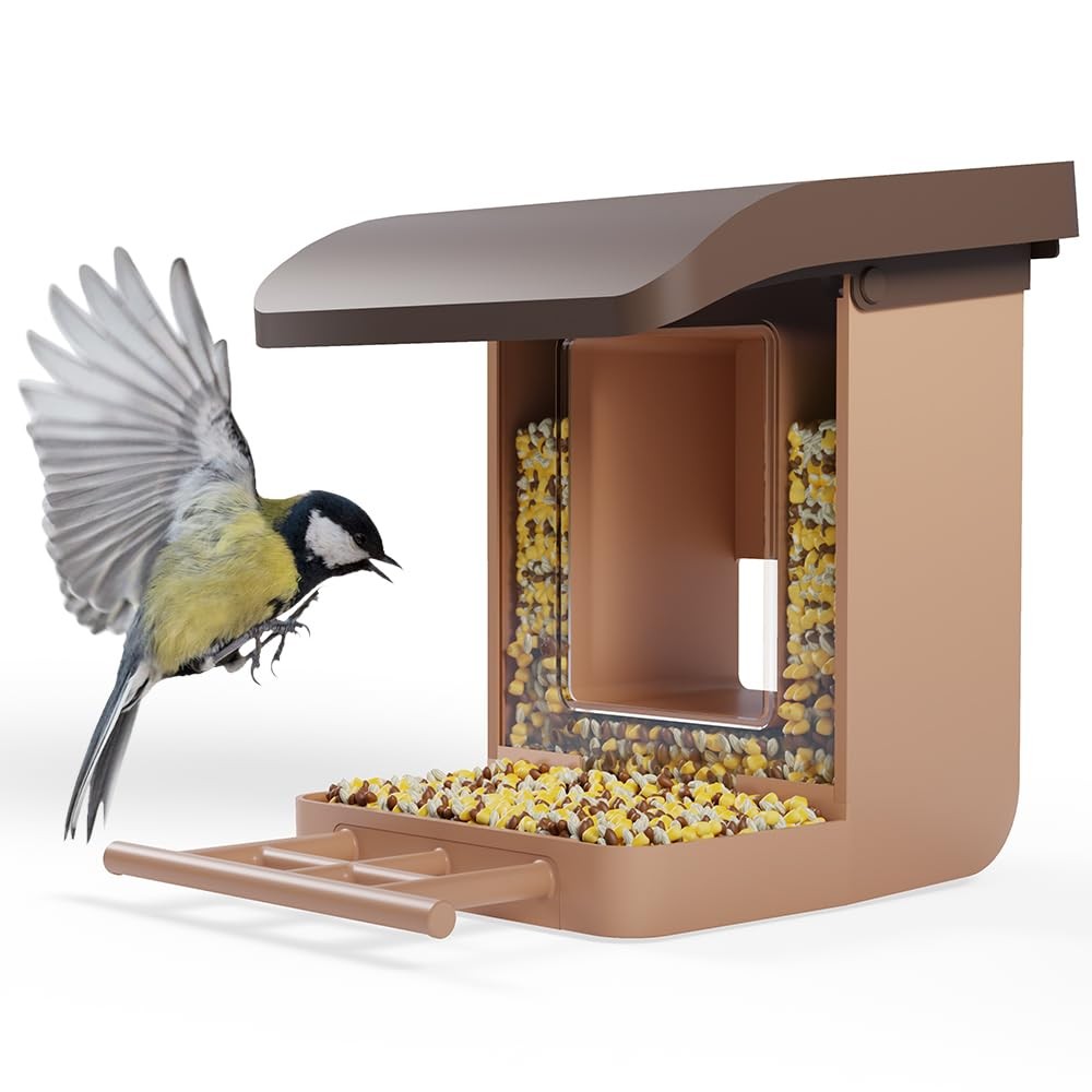 Bird Feeder Camera Case Compatible with Battery Cam Pro, Wyze Brown