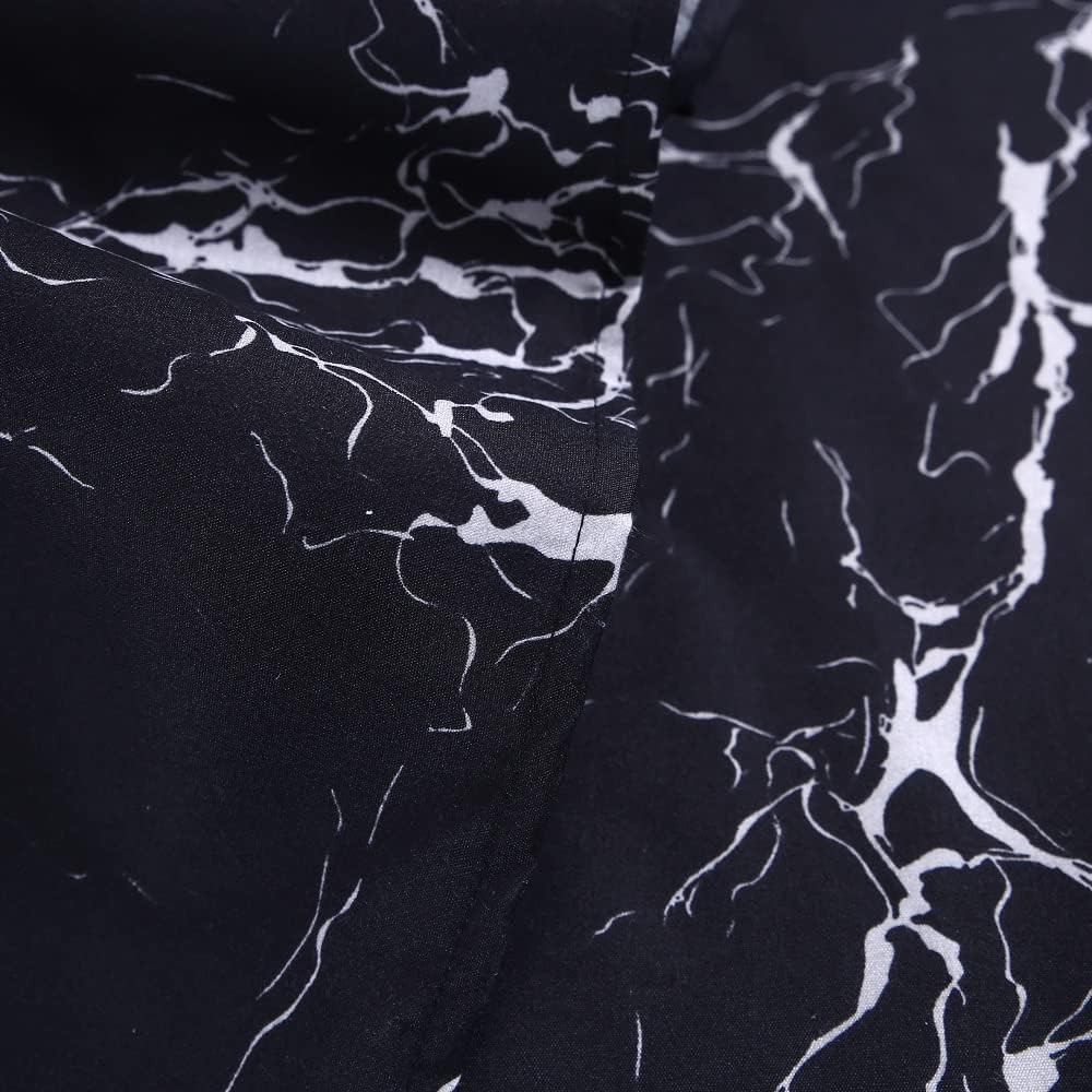 Black Marble, Super Soft Microfiber Bed Sheet 4PC, Marble Bedding Sheet Set Incl