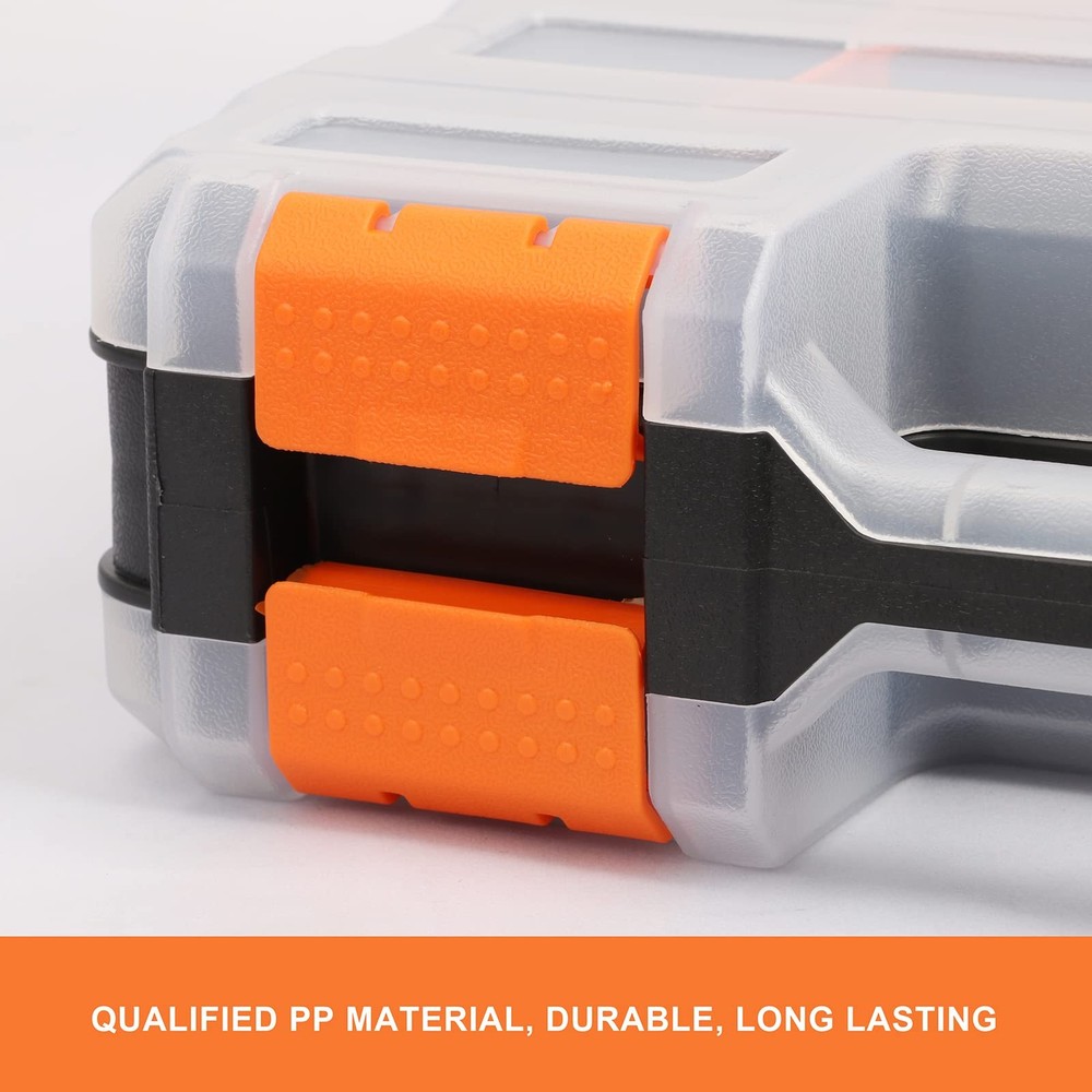Double Side Tools Organizer, Customizable Removable Plastic Dividers, Hardwar...