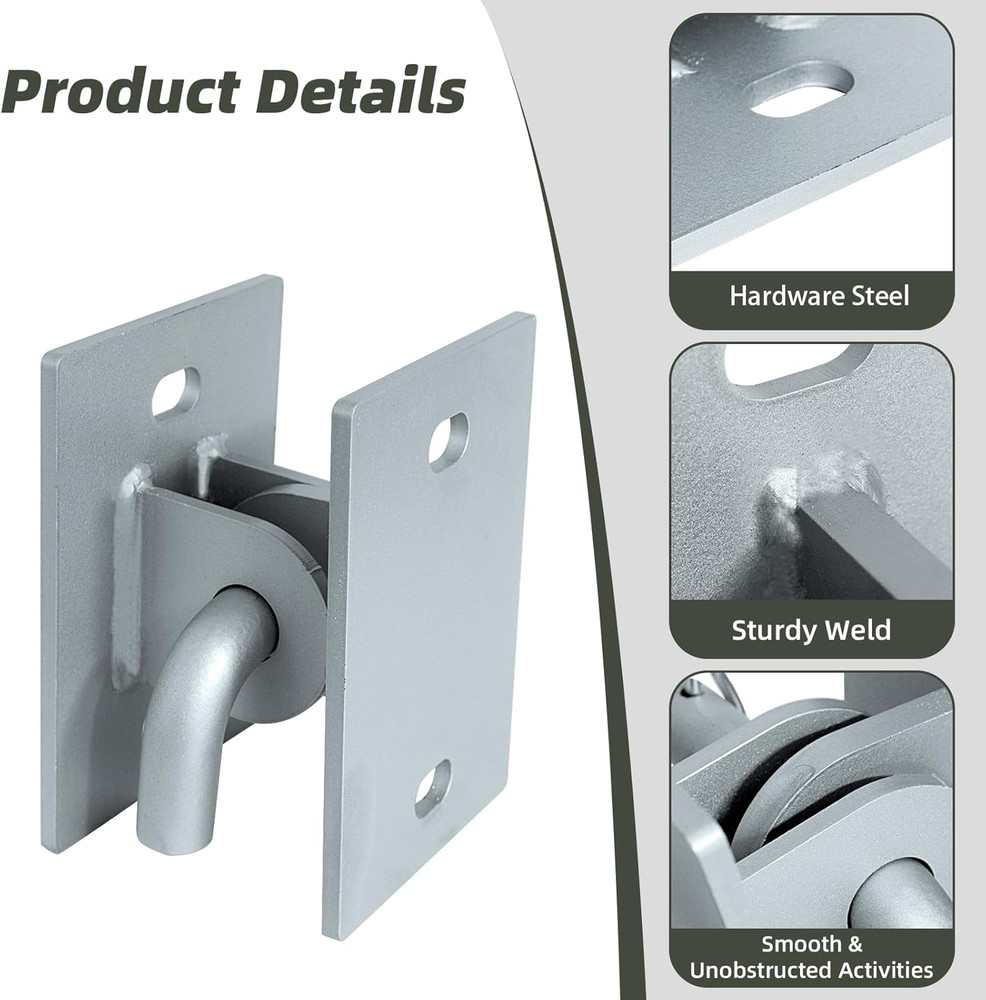 Stationary Dock Connector Hinge Kit,Floating Dock Hinges Hardware Brackets,Heavy