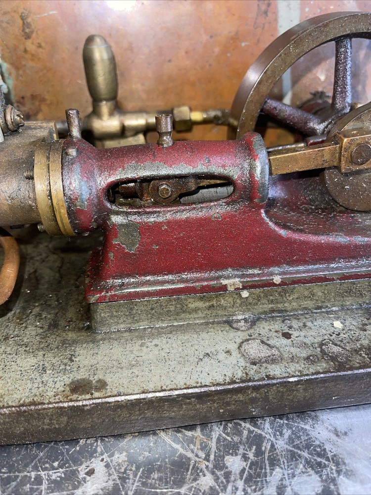 Early Antique Steam Engine Model Orginal Hit Miss