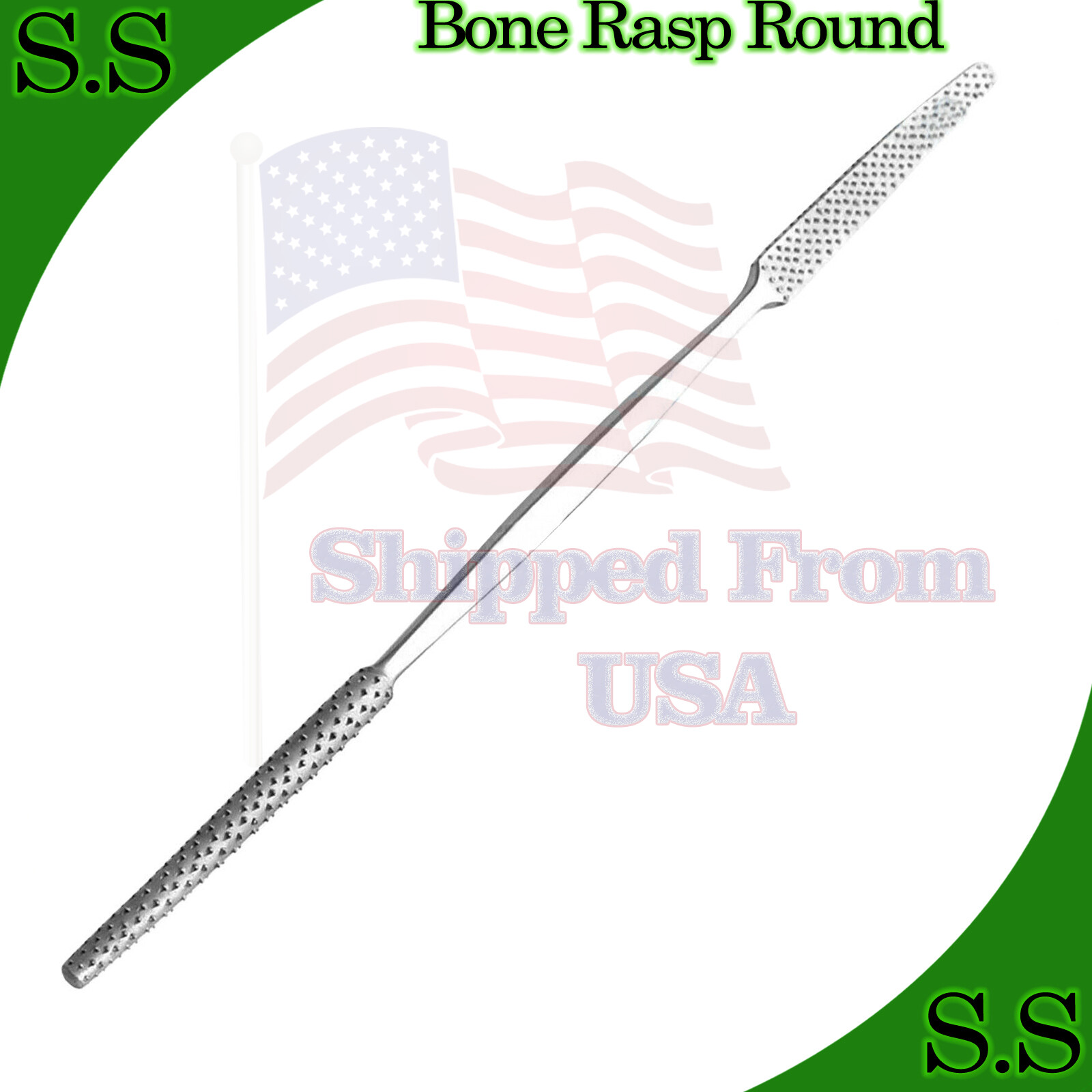 Putti Bone Rasp Round and Half Blades Surgical Orthopedic Instruments