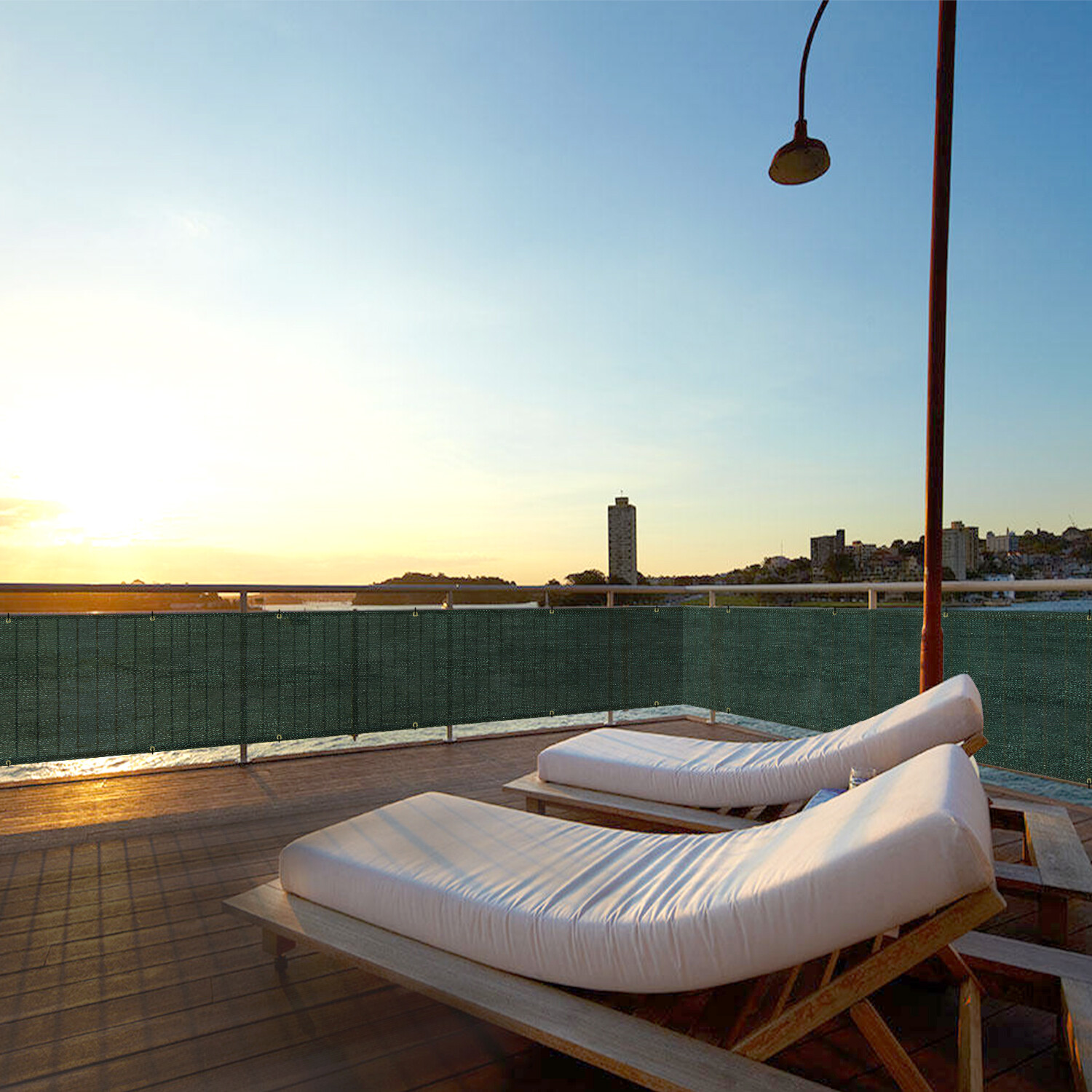 3ft Tall Privacy Balcony Fence Screen Deck Garden Yard Patio Fabric Shade Cover