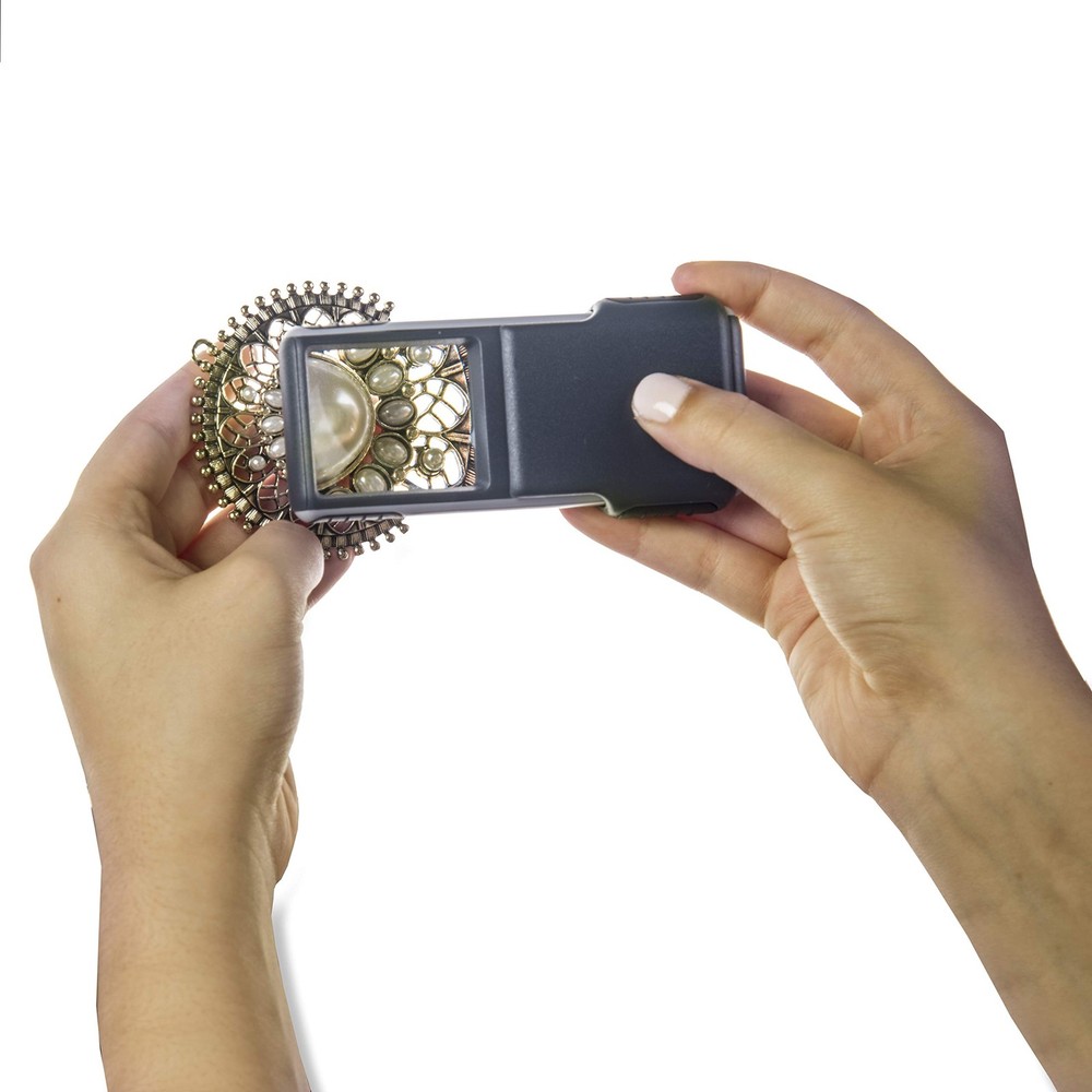 Carson MiniBrite 3x Power LED Lighted Slide Out Magnifier with Protective Sle...