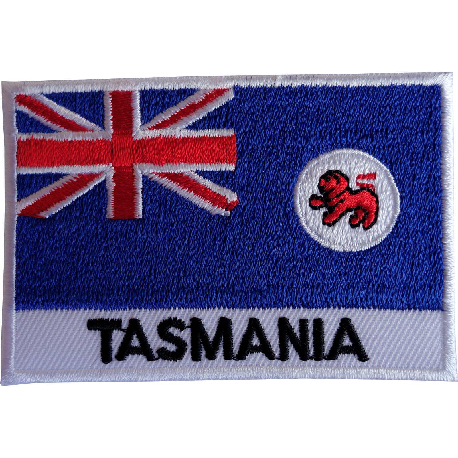 Tasmania Flag Patch Iron-On Sew-On Embroidered Badge, New