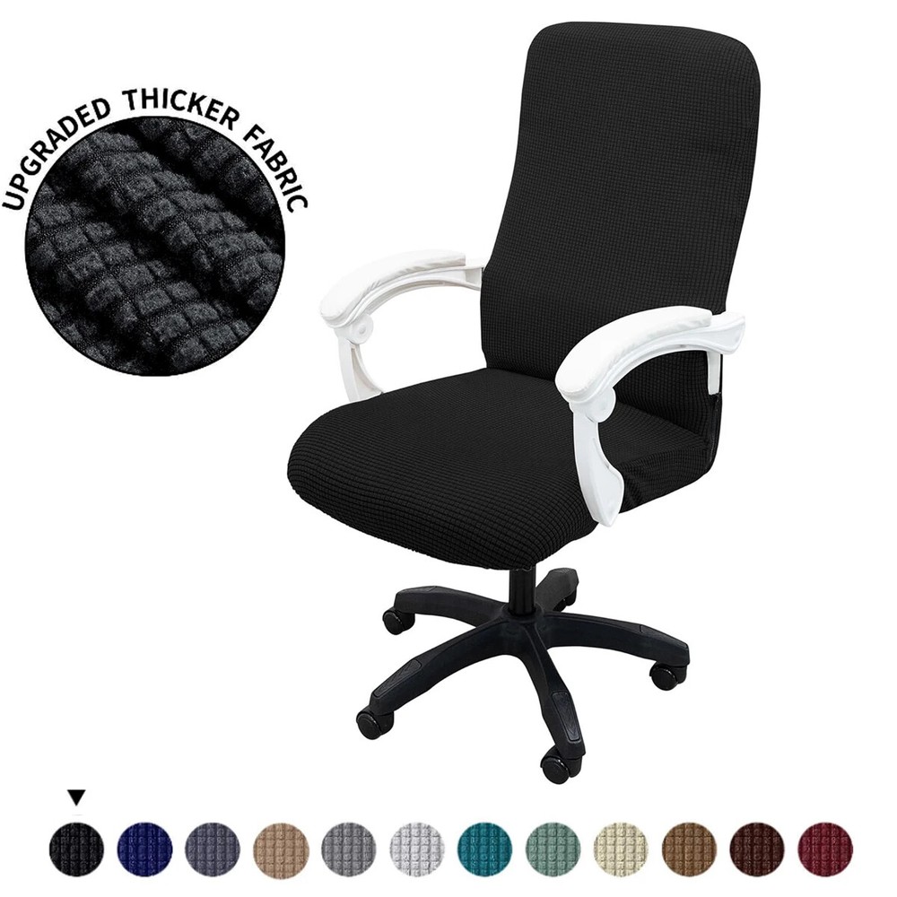 Thickened Jacquard Stretchable Computer Chair Covers Dustproof Retractable Cover