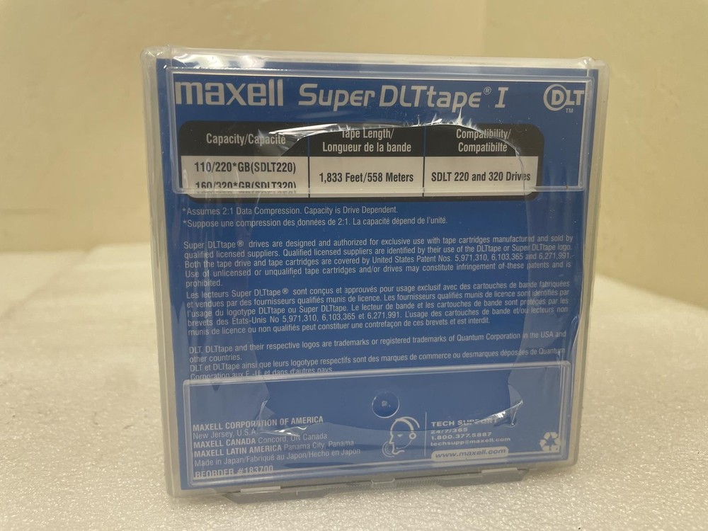 MAXELL 5-PACK 183700 SUPER DLT TAPE I