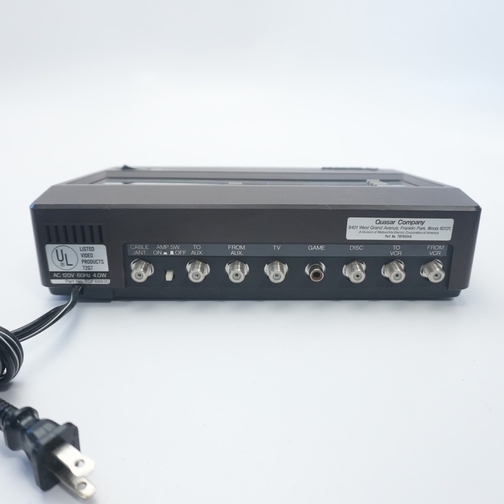 Vintage Quasar Solid State Amplifier Video Controller VE581UN TV, VCR, Games