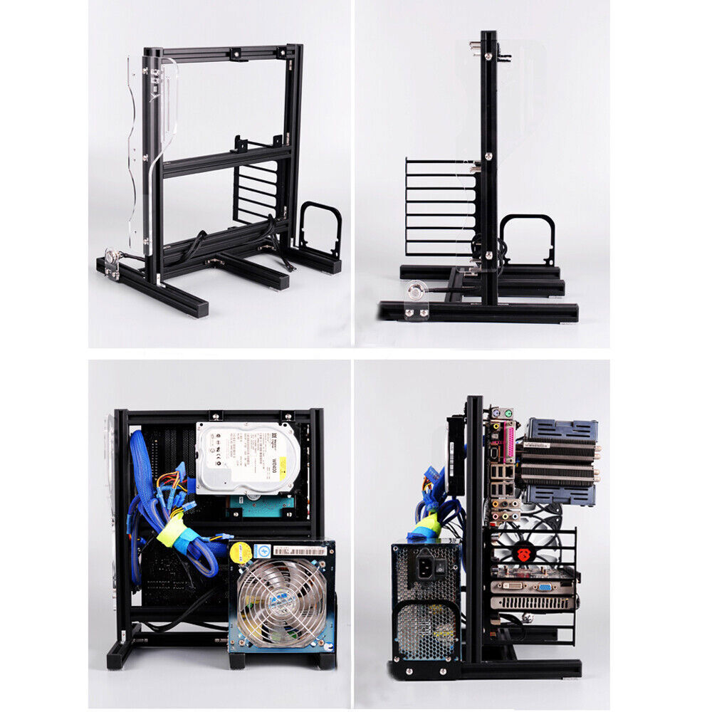 PC Frame Vertical Test Bench Open Air Case Chassic Motherboard Frame Holder DIY