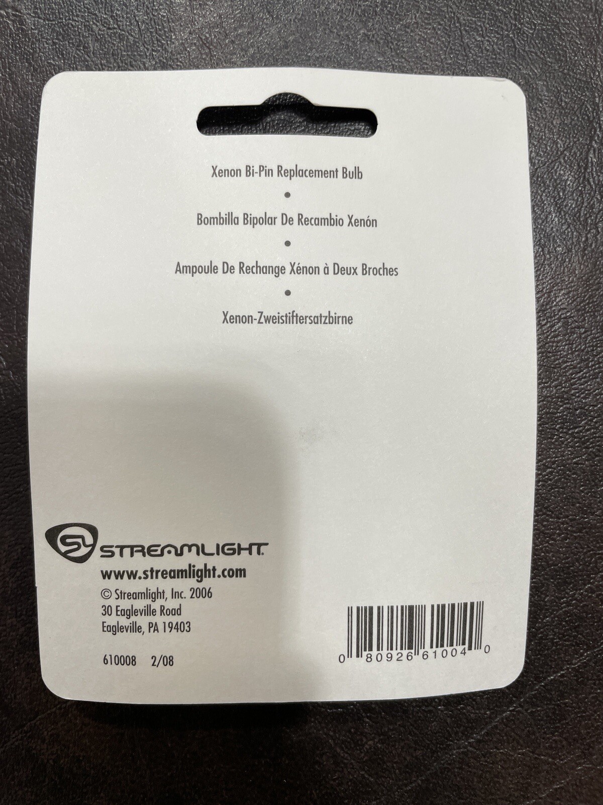 STREAMLIGHT XENON REPLACEMENT BULB FOR TRIDENT FLASHLIGHTS