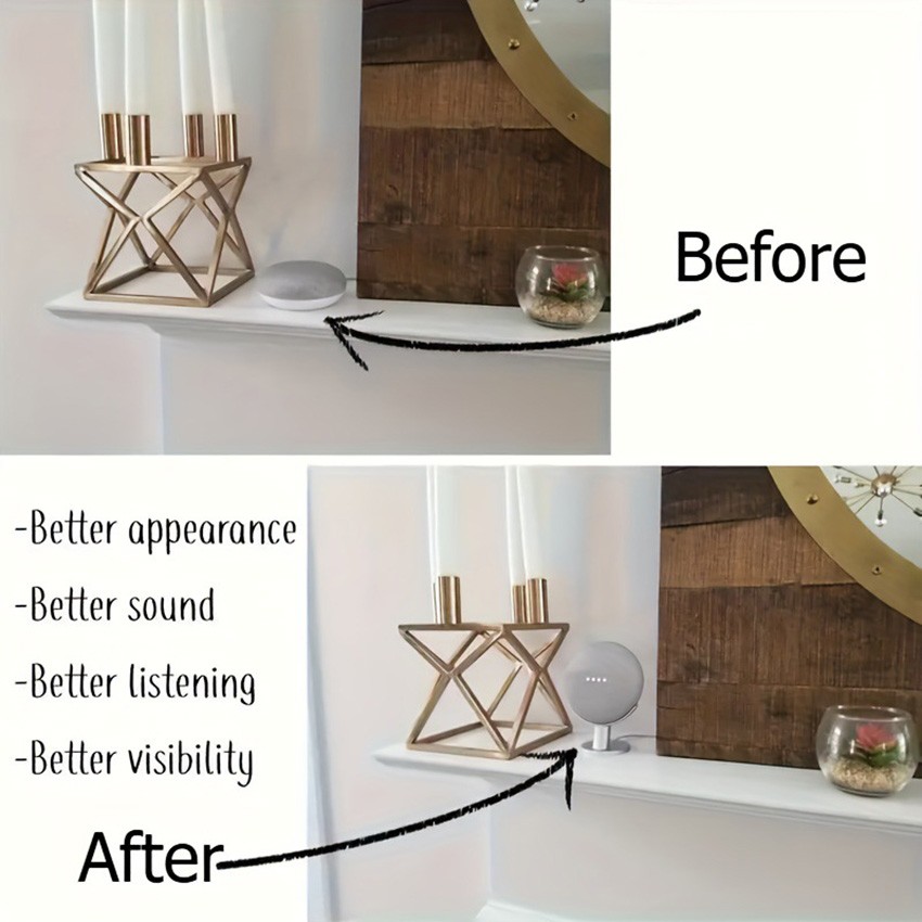 Desktop Stand Base Bracket for Google Nest/ Home Mini Series Bluetooth Speaker