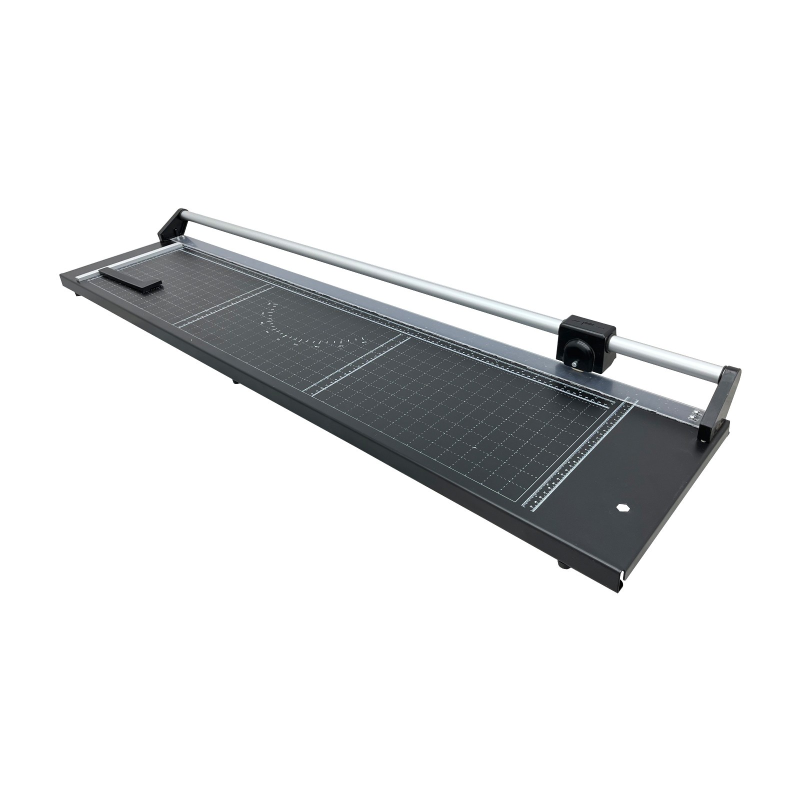 Rotary Paper Trimmer, 48" Cut Length Paper Cutter w/2 Spare Blades, Angle Line